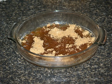 Sprinkled Brown Sugar Over Butter