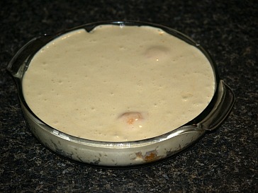 Peach Upside Down Cake Recipe Ready for the Oven