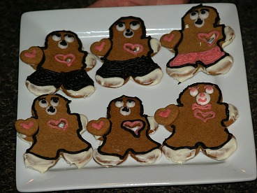 Gingerbread Teddy Bear Cookies for Valentines Day