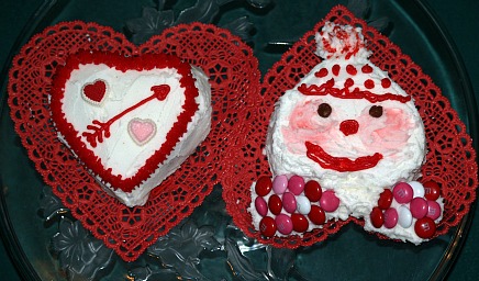 Heart Shaped Cakes and Clown Cakes