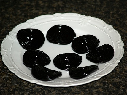 Black Licorice Wheel Candy