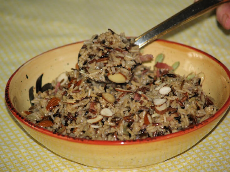 Wild Rice with Almonds