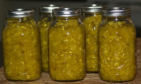 White Cucumber Relish