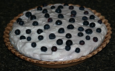 how to make yogurt pie recipe with fresh blueberries