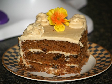Applesauce Cake with Penuche Frosting