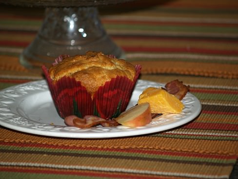 Apple Muffin Recipe with Cheese and Bacon