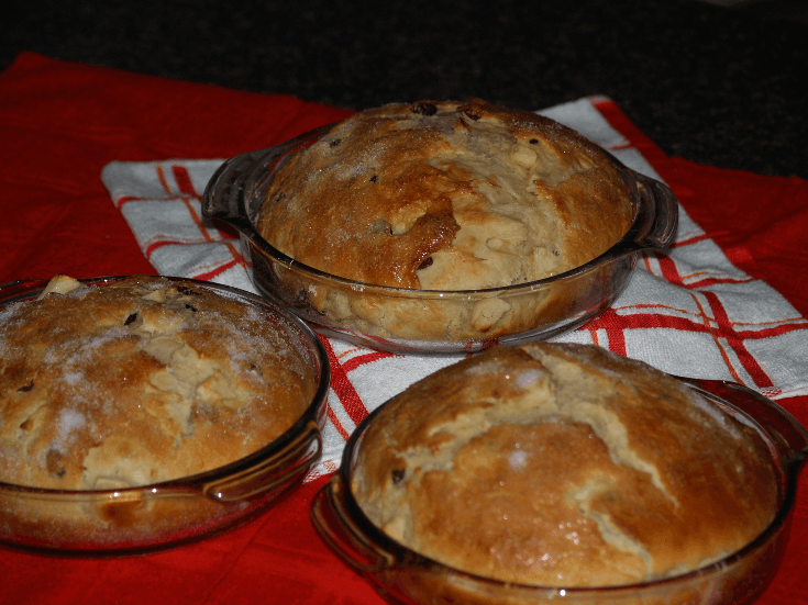 Three Loaves of Apple Raisin Bread Recipe
