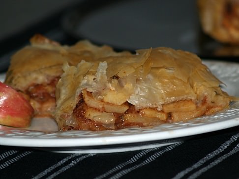 Apple Strudel made with Phyllo Pastry