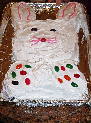 How to Make an Easter Bunny Cake