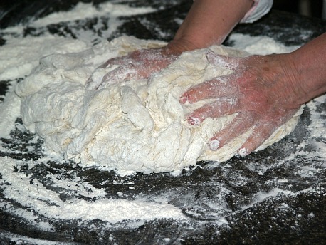 How to Make Homemade Bread - Kneading Dough