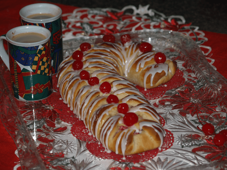 Candy Cane Coffee Cake