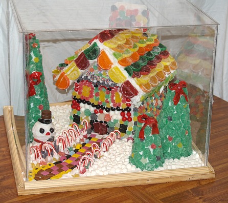 Christmas Candyland Covered with Plexiglass