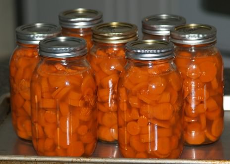 Hot Packed Canned Carrots
