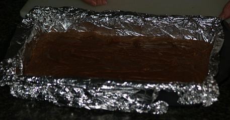 Chocolate Peanut Butter Fudge in Pan