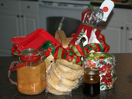 how to make christmas food gift basket