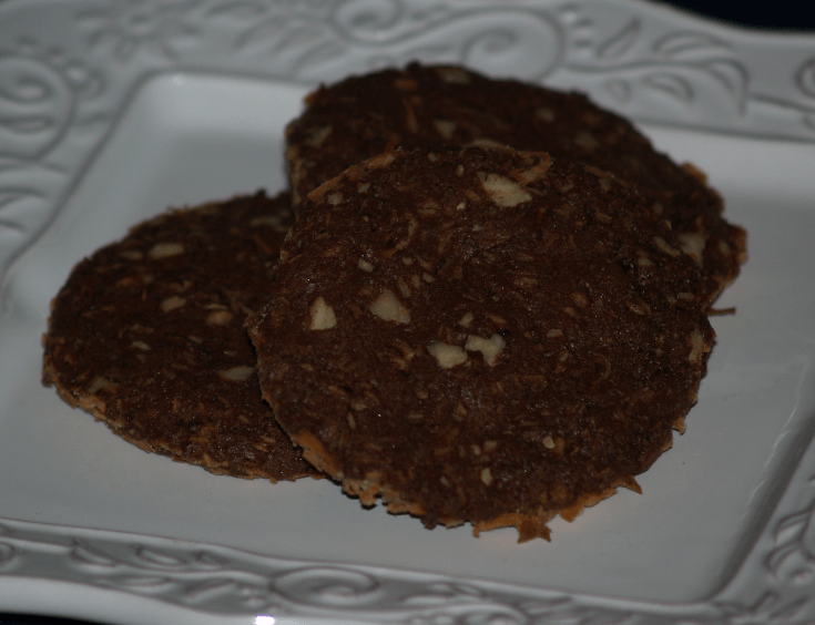 Coconut Chocolate Pecan Crisps