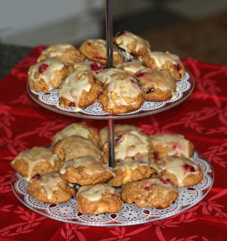 Cranberry Apple Cookies with a Sweet Frosting