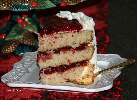 Cranberry Filled Layer Cake