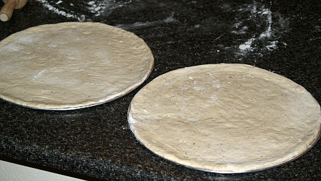 Pizza Dough in the Pan