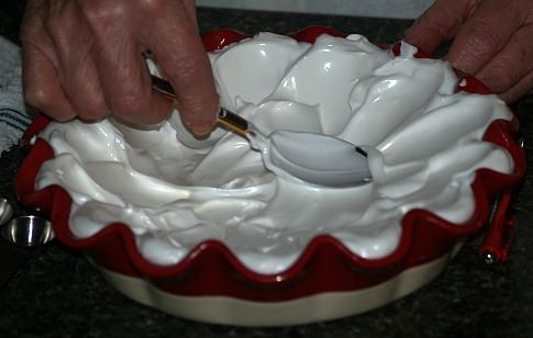 Spread Meringue in Pie Plate
