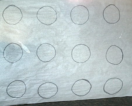 2 Inch Circle on Parchment Paper