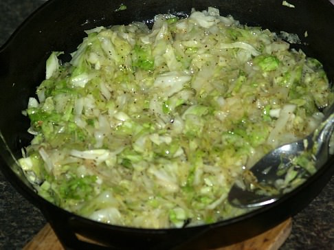Fried Cabbage in Bacon Grease