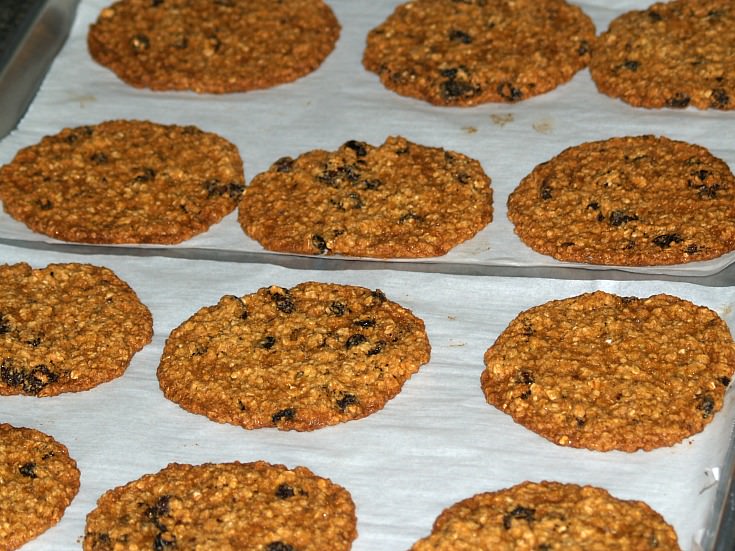 Fresh Baked Giant Oat Cookies