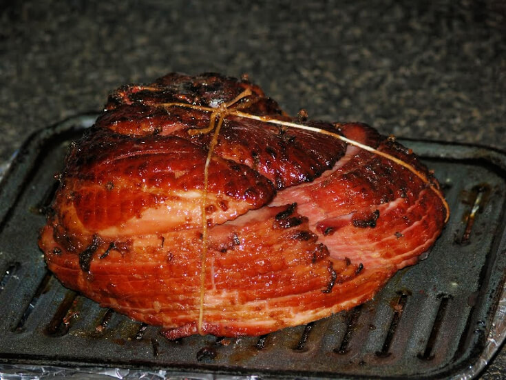 Sweet Brandy Glazed Baked Ham Half