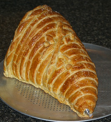holiday bread recipe shaped as a cornucopia