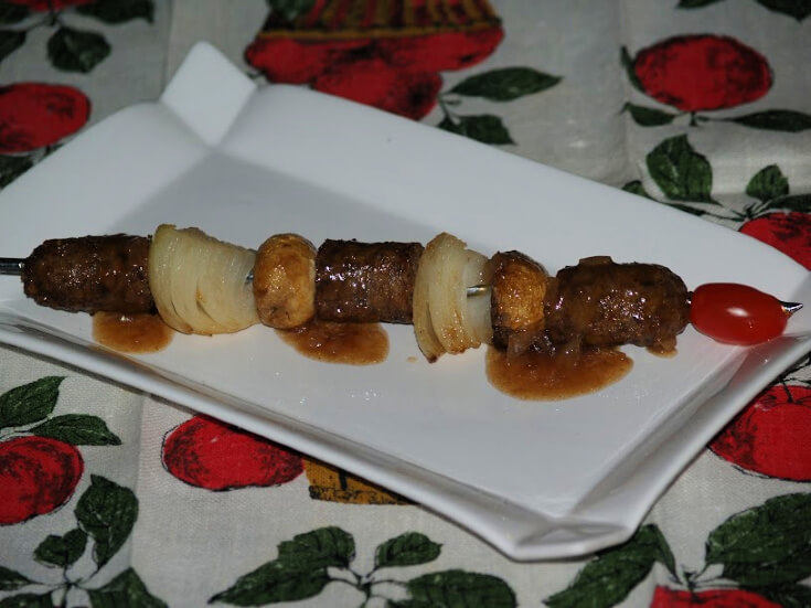 Grilled Italian Sausage Kabobs