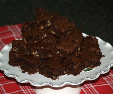 Brownies made from Brownie Mix