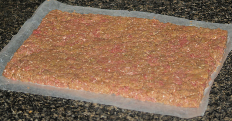 Shape Meat into a 13 x 9 inch Rectangle