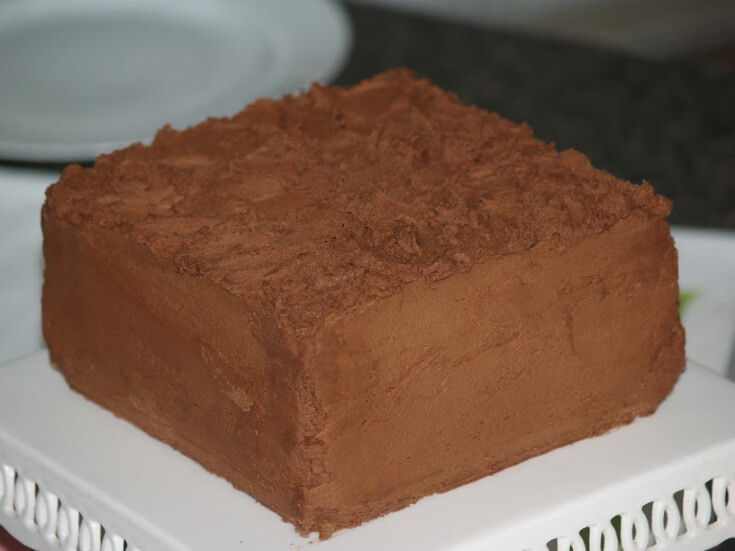Three Layer Yellow Cake Recipe with Chocolate Butter Frosting