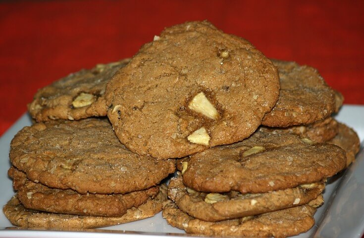 Jumbo Peanut Butter Apple Cookies