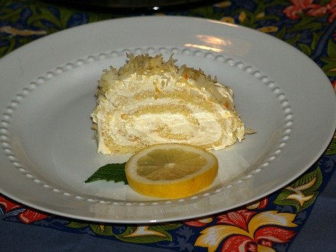 lemon cake roll recipe