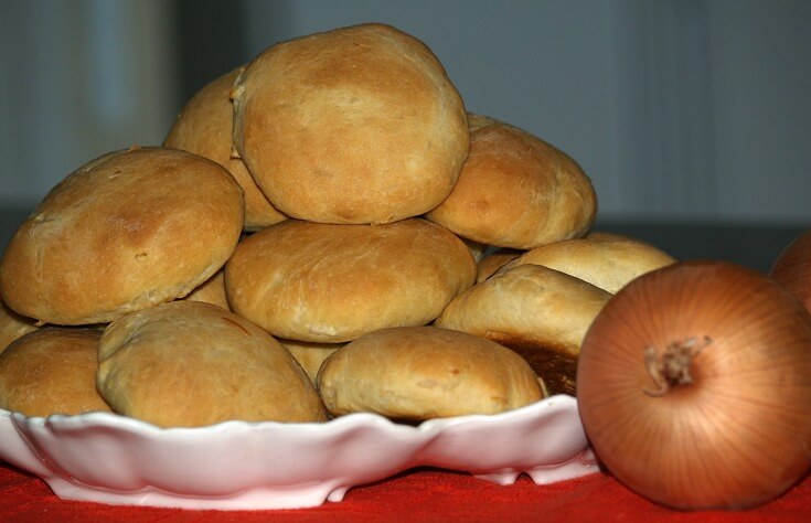 Onion Mustard Sandwich Buns