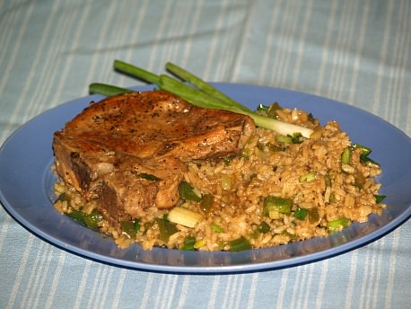 Oriental Pork Chops and Rice