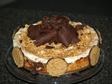 how to make peanut butter cheesecake recipe