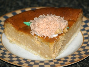 piece of orange spice cheesecake recipe