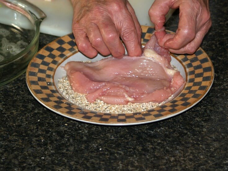 Coat Each Side with Oat Bran