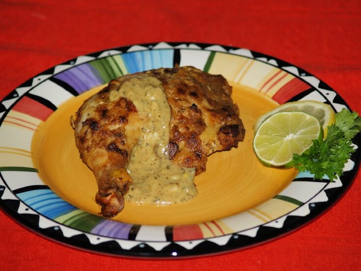 Grilled Dijon Terragon Quarters