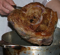 Preparing a Roast Beef
