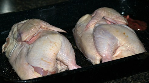 Preparing Whole Chicken