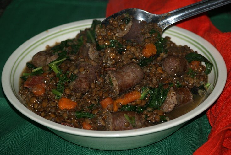 Sausage and Lentils