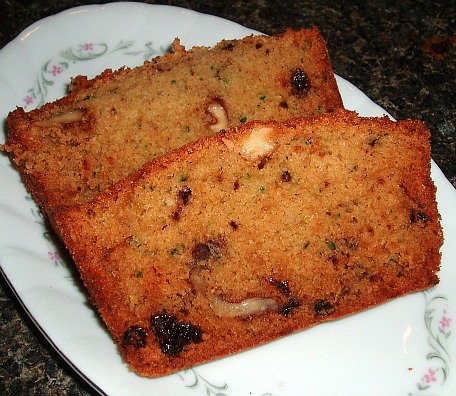 Slices of Zucchini Bread