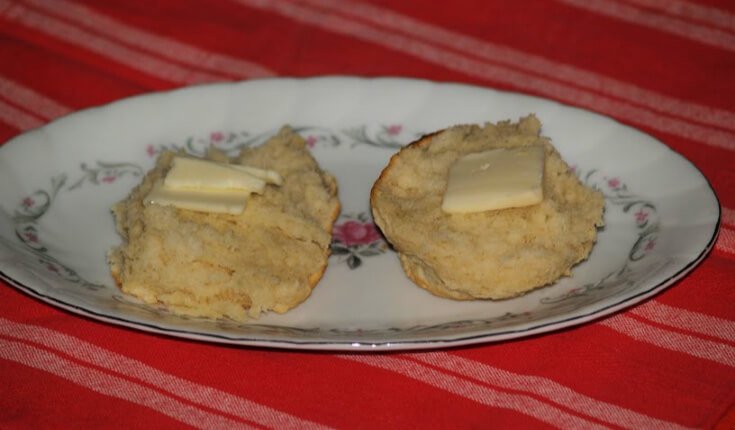 Country Biscuit Sliced with Butter