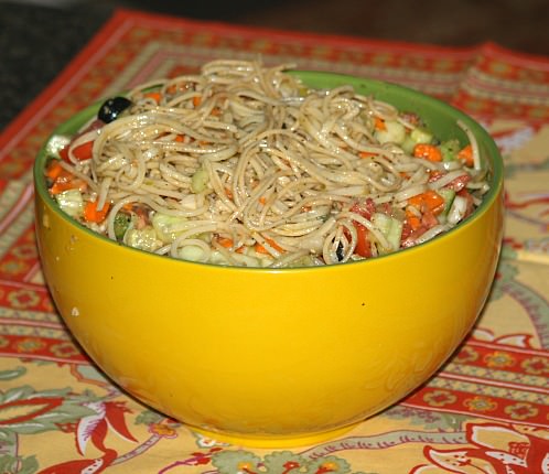 Spaghetti Salad for a Crowd