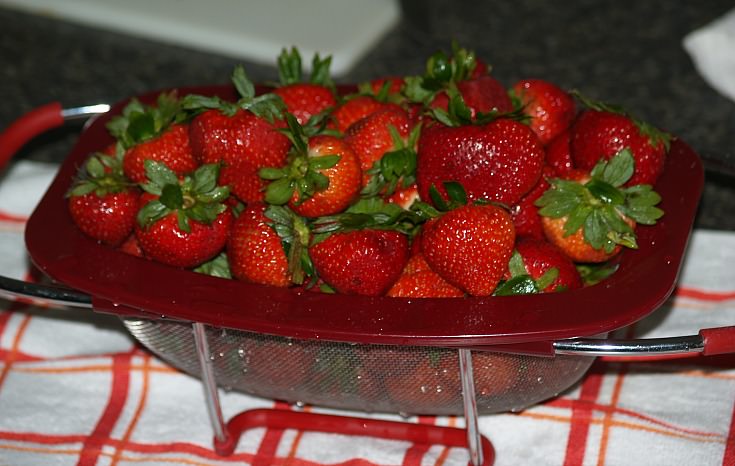 Fresh Washed Strawberries