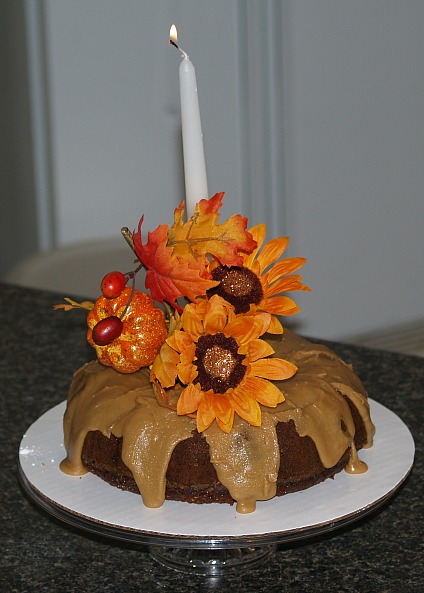 apple carrot cake makes an easy thanksgiving centerpiece