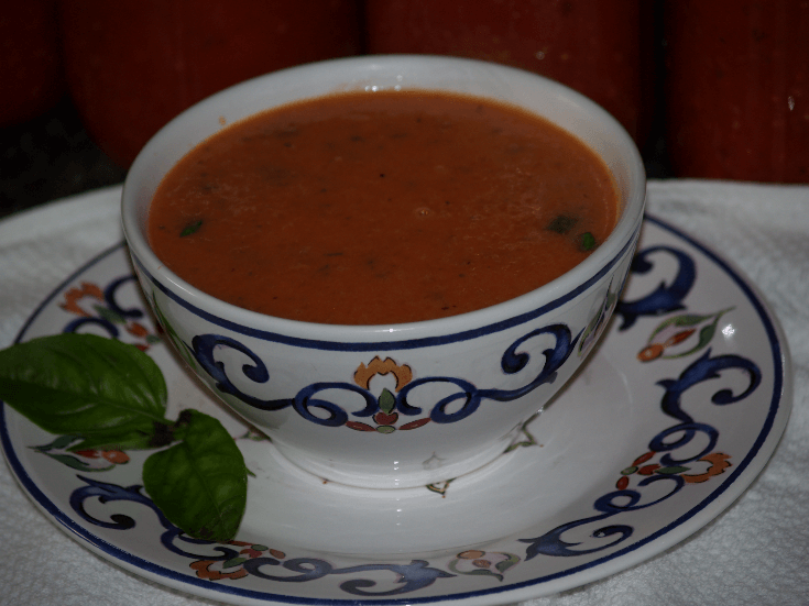 Creamed Tomato Basil Soup